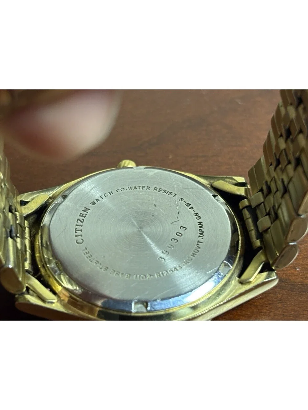 Vintage Citizen CQ Men's Day Date Presidental Watch Gold Tone - Running